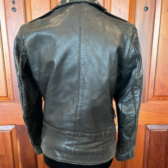 Vintage Black Leather Studded Motorcycle Jacket | Women’s M | Biker Punk Eclair - Picture 5 of 16